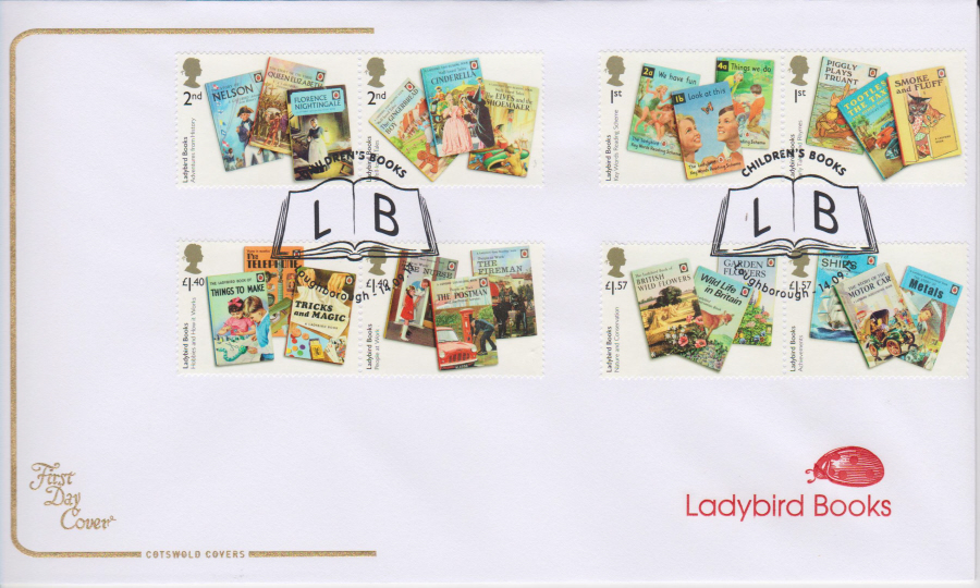 2017 - First Day Cover "Ladybird Books", COTSWOLD, L B Loughborough Postmark